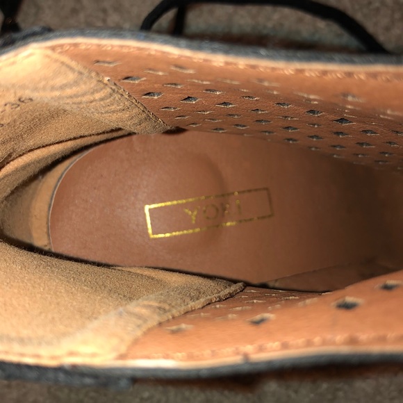 Yoki suede open toed heeled boots - Picture 4 of 5